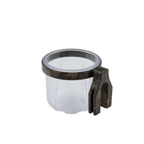 10UN - Porta Vitamina Trinca Ferro Rubi Cristal com Madeira Escura Malha Larga 55ml - comprar online