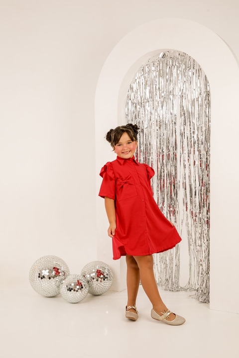 Vestido botão