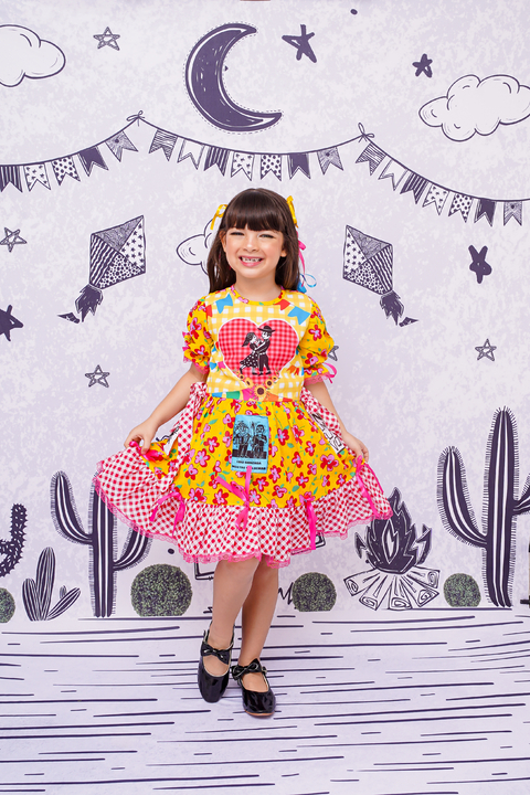 Vestido Junino Xilogravura