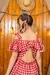 Vestido xadrez vermelho - loja online