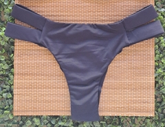 CALCINHA FIO DUPLO 2 TIRAS LATERAIS AVULSA (PRETO)