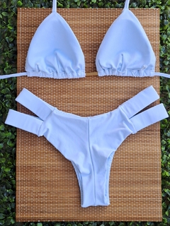 CONJUNTO CORTININHA COM CALCINHA 2 TIRAS (BRANCO) - comprar online