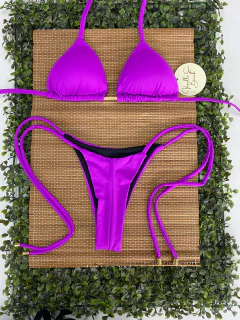 CONJUNTO CORTININHA DE AMARRAR - (FÚCSIA) - comprar online