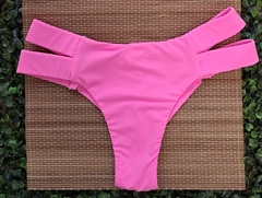 CALCINHA FIO DUPLO 2 TIRAS LATERAIS AVULSO (ROSA BARBIE)
