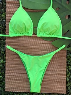 cortininha com calcinha tanga lateral fina