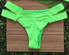 CALCINHA FIO DUPLO 2 TIRAS LATERAIS AVULSO (LIMÃO) - comprar online