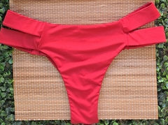 CALCINHA FIO DUPLO 2 TIRAS LATERAIS AVULSO (VERMELHO)