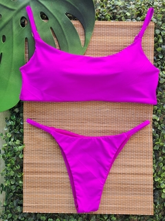 Imagem do Top Caribe e tanga com lateral fina