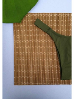 CALCINHA MARQUINHA PERFEITA AVULSA FIO DUPLO (VERDE MILITAR) na internet