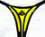 REF 13. Calcinha Hotwife em cores diversas Dama de Espadas, estampa 03 na frente e atrás em preto. - comprar online