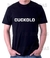 Camiseta preta algodão CUCKOLD estampa em branco.