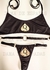 Conjunto HOTWIFE DAMA DE ESPADAS na cor preta com estampa em dourada. - comprar online