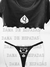 Conjunto Underboob HOTWIFE preta ou branca com estampa 03 Dama de Espadas em branco ou preto + calcinha em preto ou branco com estampa 28 MULHER DE CORNO em branco ou preto.