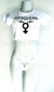 Conjunto cropped branco com estampa CUCKQUEAN em preto. - comprar online