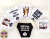 Kit de 5 calcinhas brancas e 1 calcinha preta com estampas BLACKED e CUCKOLD.