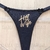 REF 21. Calcinha Preta HOTWIFE estampa 151 dourada.