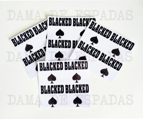 REF 243. TATUAGEM TEMPORÁRIA BLACKED. CARTELA COM 4 UNIDADES. - comprar online