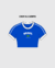 PRE VENTA Crop al cuerpo/holgada BRASIL Bordada AZUL FRANCIA