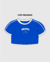 PRE VENTA Crop al cuerpo/holgada BRASIL Bordada AZUL FRANCIA - comprar online
