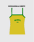 PRE VENTA Musculosa BRASIL amarilla Bordada