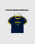 PRE VENTA T-shirt al cuerpo/holgada BRASIL Bordada AZUL - tienda online