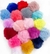 Pompom Sintético Pelúcia 8 cm- 2 Unid. ( Mesma Cor)
