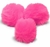 Pompom Sintético Pelúcia 8 cm- 2 Unid. ( Mesma Cor)
