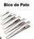 Bico De Pato Duas Garras Na Cor Prata
