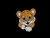 Aplique Emborrachado Infantil Tigre 4.5 x 4cm