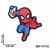 Aplique Homem Aranha Emborrachado