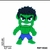 Aplique Hulk Emborrachado
