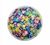 Mini Alfabeto Em PVC Fimo Tons Fortes- Tam 2MM- 20 g