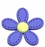 Aplique Flor Pespontada Emborrachado 4 cm - Lilás Escuro Unid. - comprar online