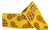 Fita Gorgurão Glitter 38mm Estampada Progresso Estampa Abacaxi Com Fundo Amarelo - 38 MM- 2 Mts