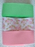 Kit Fitas 2 Lisas e 1 Estampada "Flores" N 09