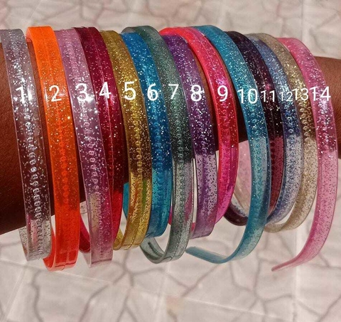 Tiara de Dentinho com Glitter- 10 mm