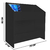 Estante Para Discos Preto Lp Vinil Premium