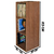 Estante Discos Vinil Vertical 240 Discos Amadeirado claro na internet
