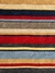 Tapete artesanal Kilim Listrado em chenile colorido. na internet