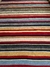 Tapete artesanal Kilim Listrado em chenile colorido. na internet
