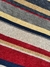 Tapete artesanal Kilim Listrado em chenile colorido. - loja online