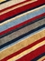 Tapete artesanal Kilim Listrado em chenile colorido. - comprar online