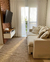 Tapete artesanal Favos em algodão cáqui e sisal camel. - comprar online