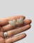 Topo corazón con volumen filigrana en plata ley 950 - comprar online