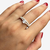 Anillo Solitario en Plata con pisar argolla Cintillo - comprar online