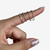 Set de argollas en plata ley 950 - comprar online