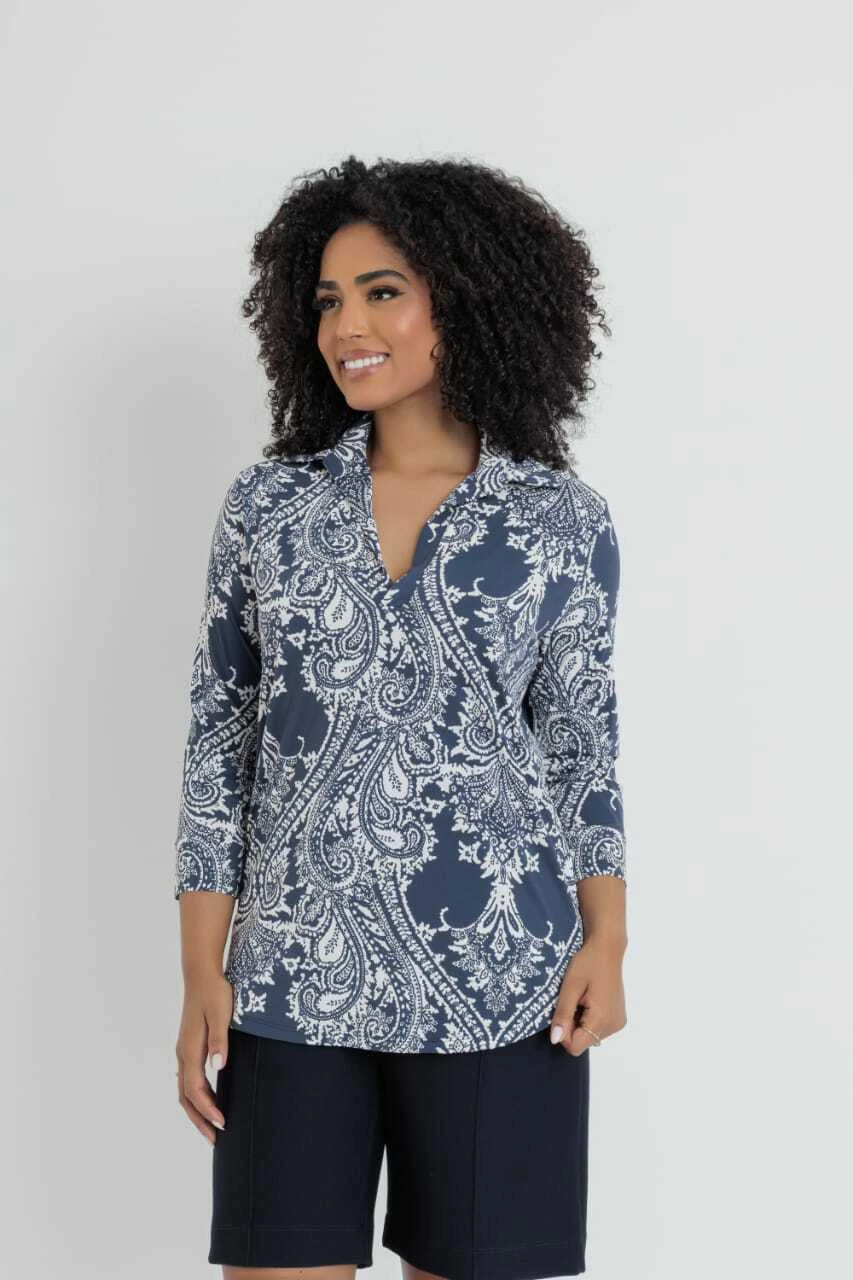 Camisa Dani Estampa Cashimir Marinho