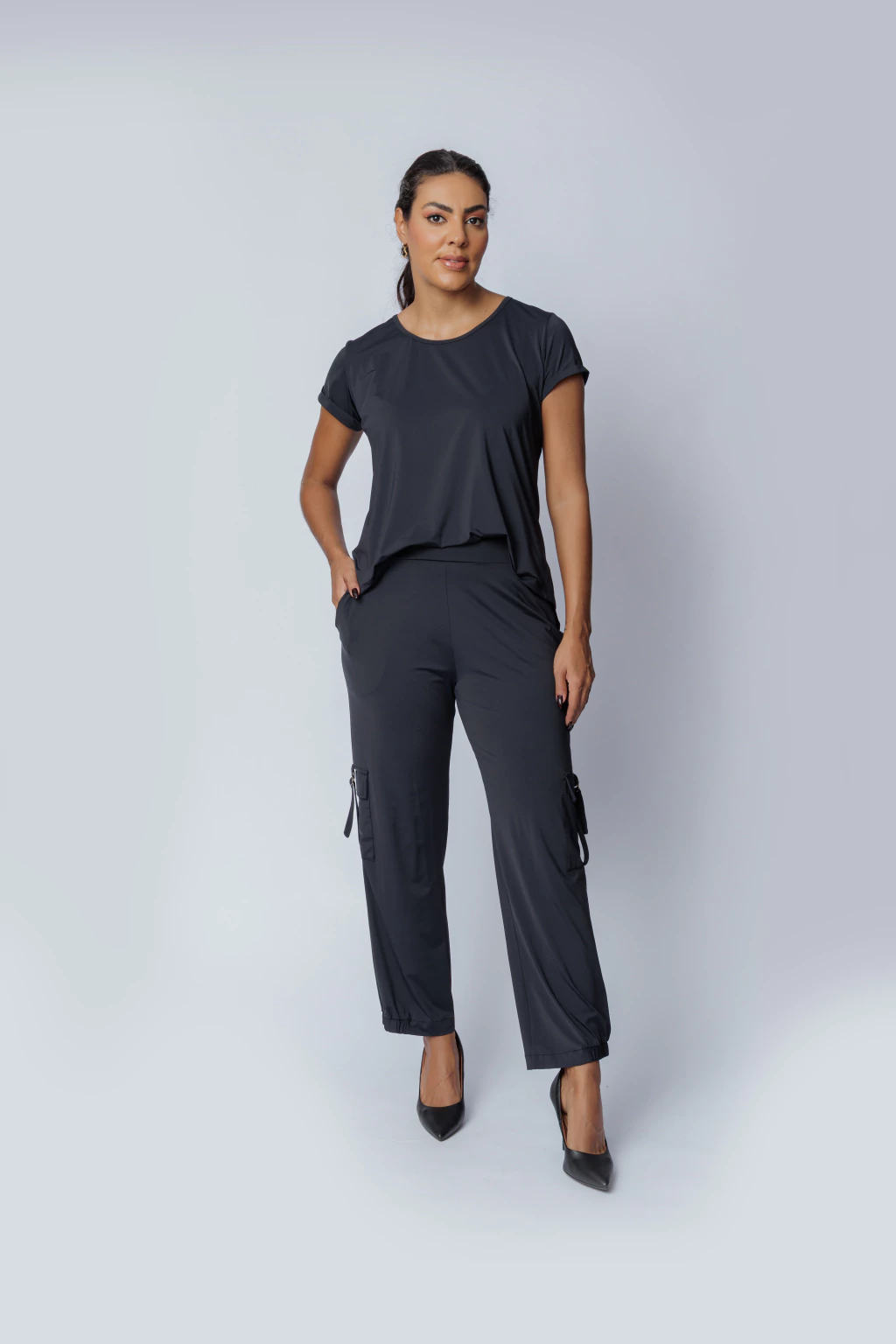 Calça Fluity Cargo Preto