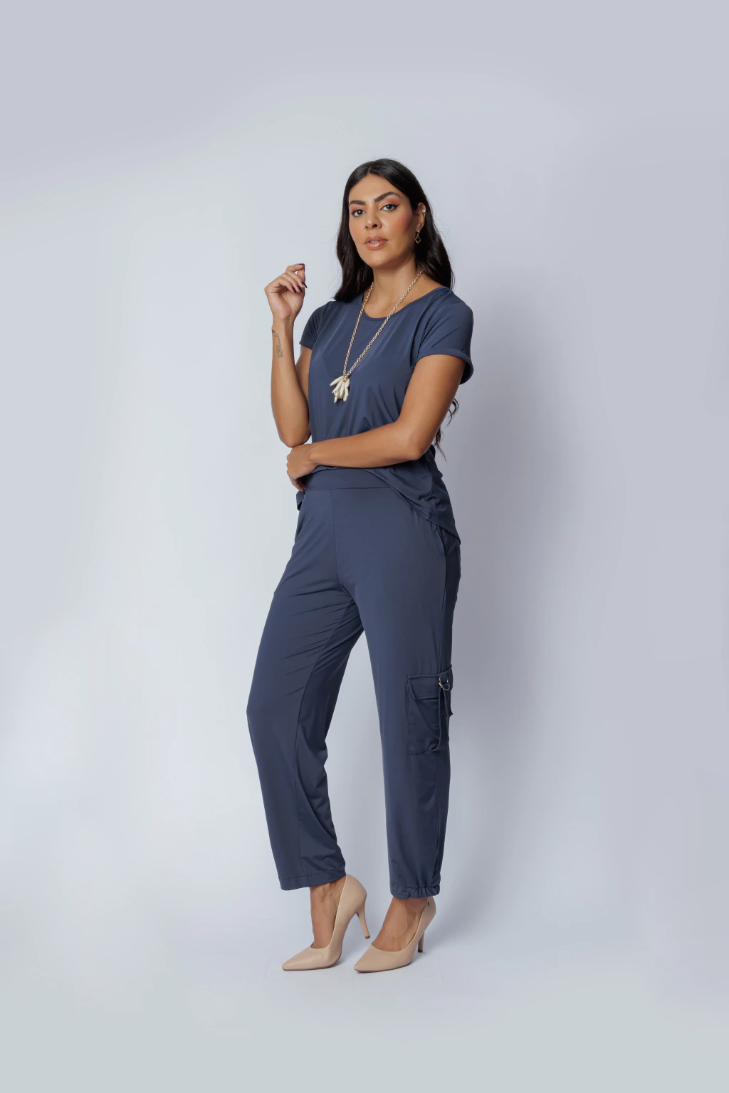 Calça Fluity Cargo Marinho