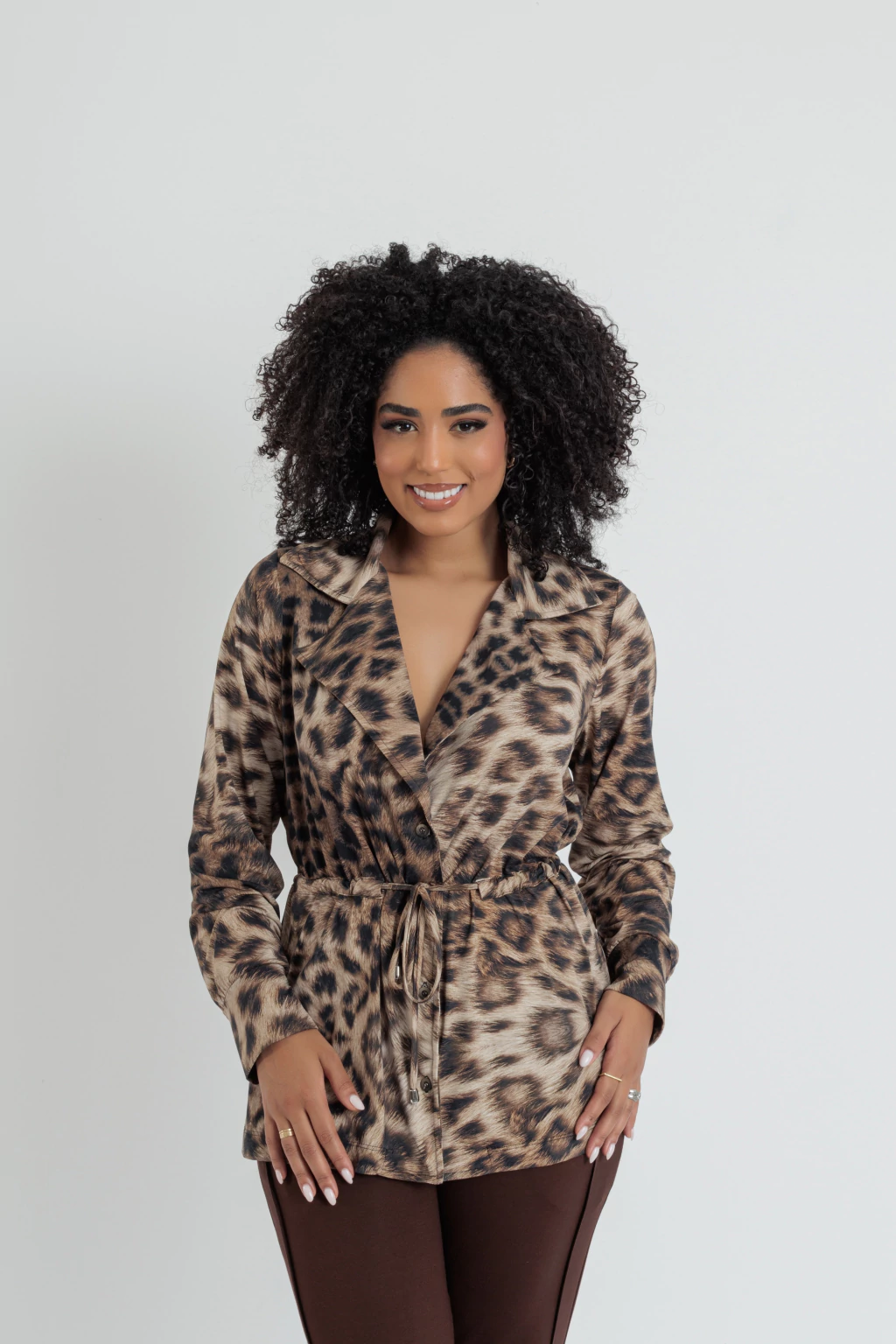 Parka Jasmin Estampa Onça